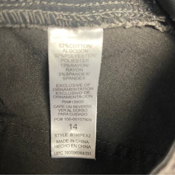 Democracy absolutely jeans brown denim stretch tummy control straight sz large - Picture 6 of 6